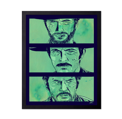 Western Cowboy Portrait Panels