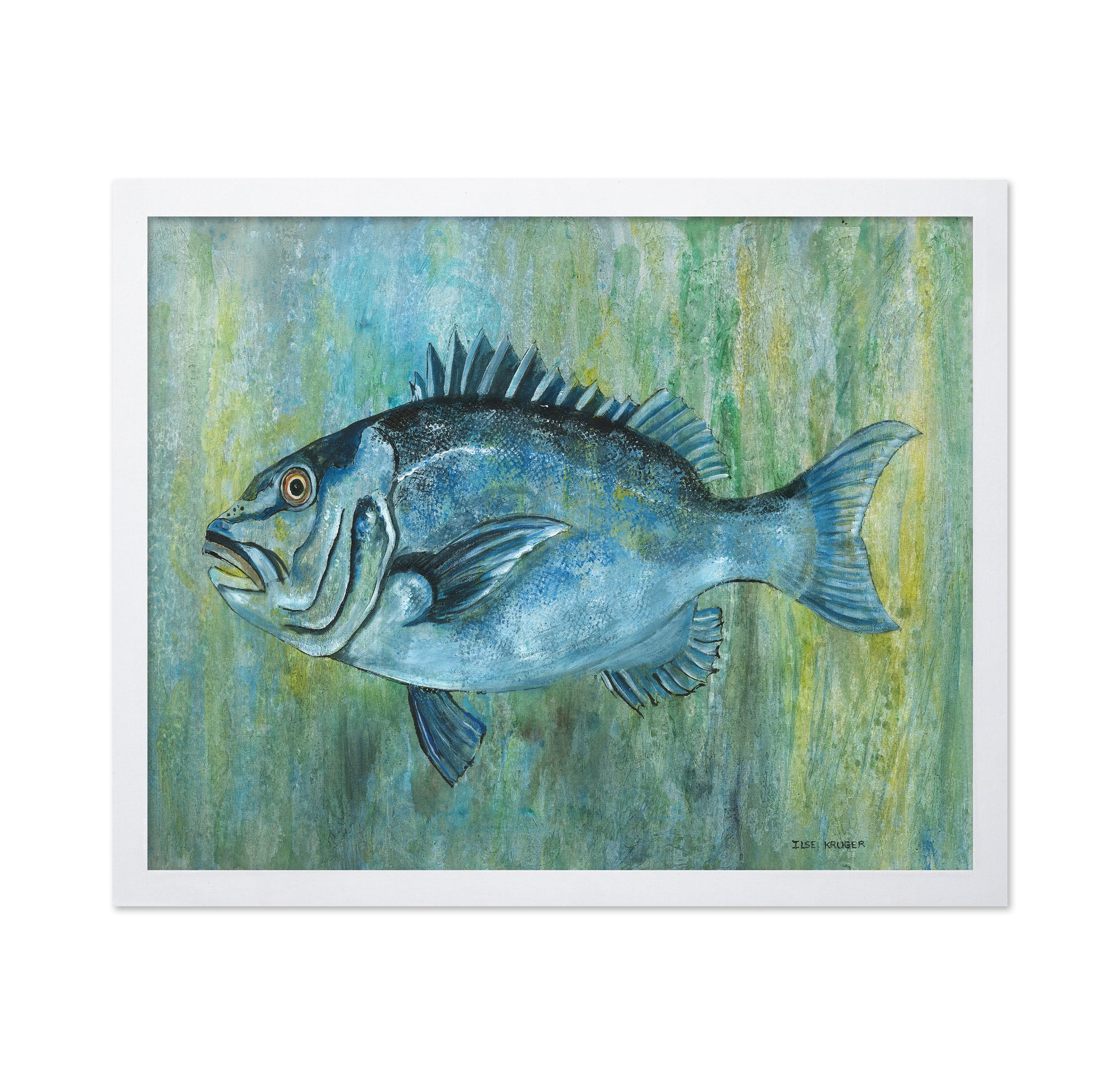 Fish With Vibrant Blue Hues
