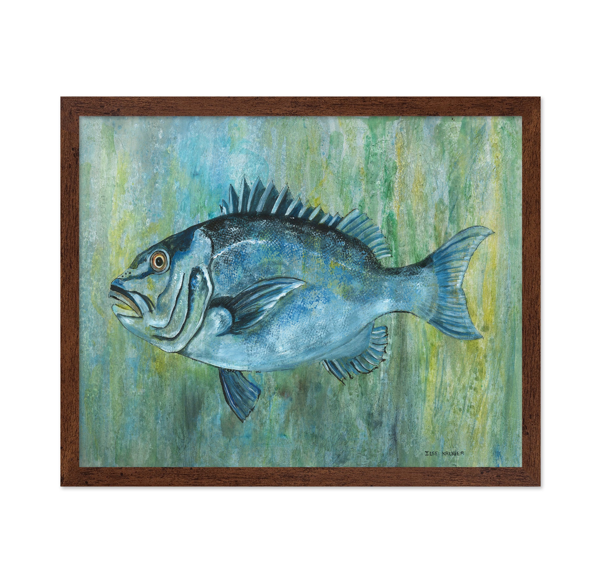 Fish With Vibrant Blue Hues