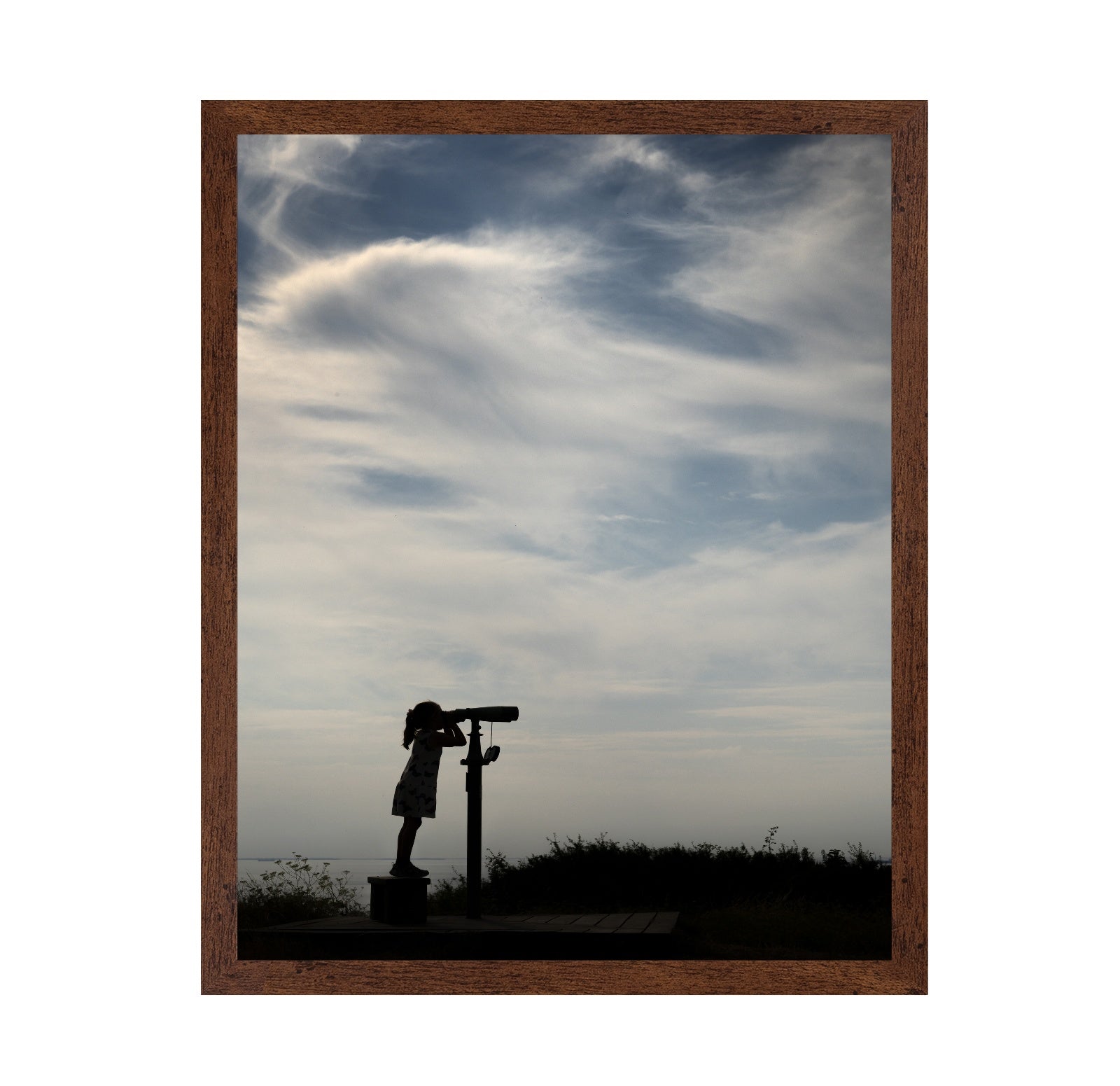 Girl aAnd Binoculars