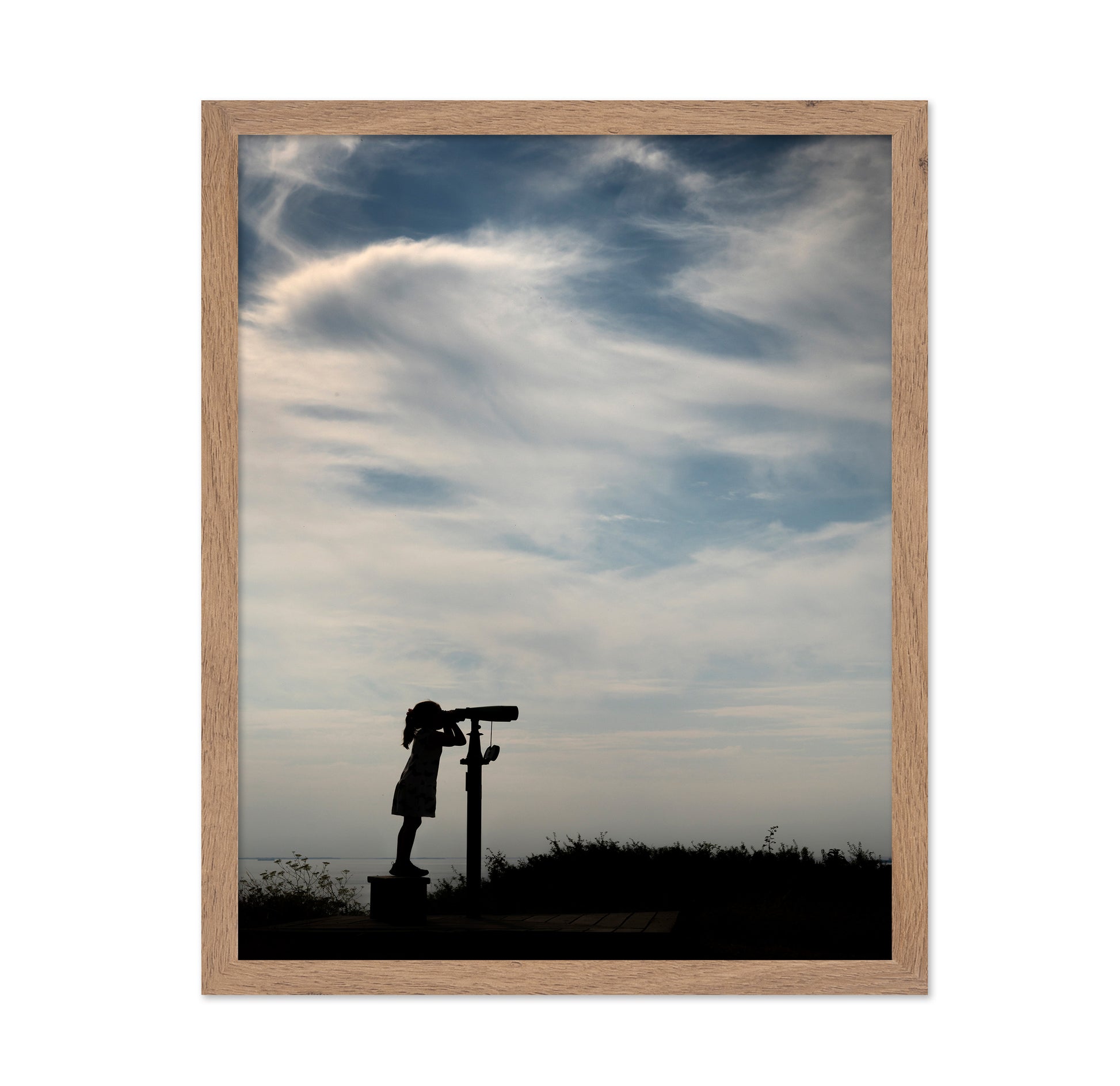 Girl aAnd Binoculars
