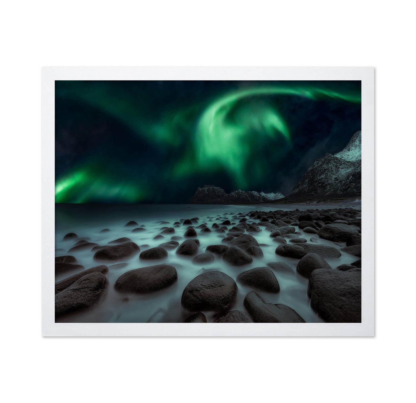 Aurora Borealis Over Uttakleiv Beach