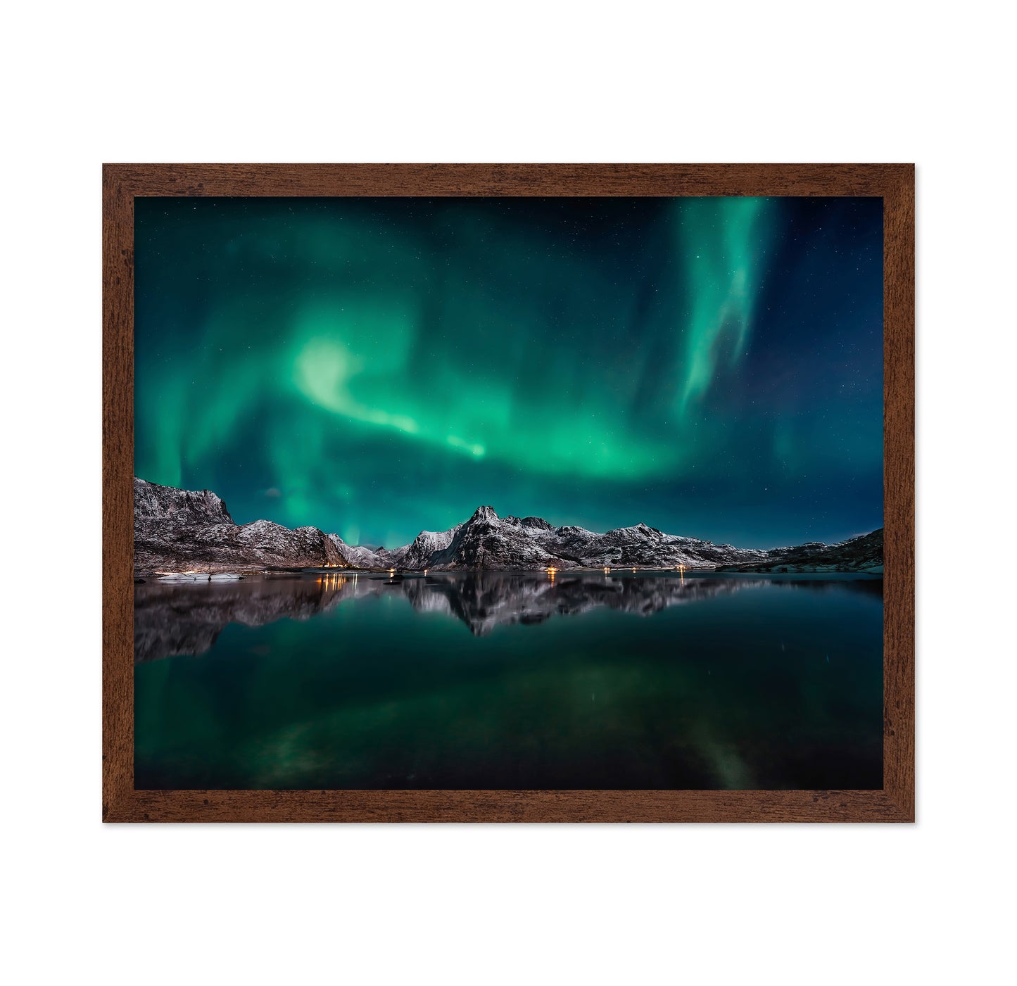 Lofoten Aurora Reflection