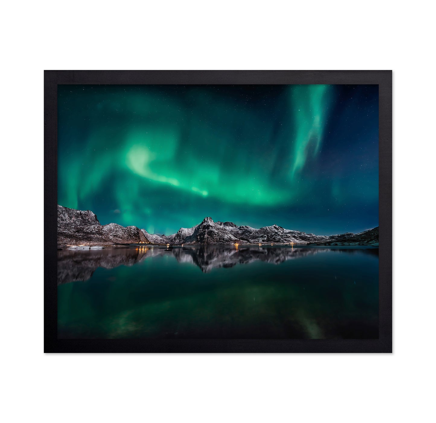 Lofoten Aurora Reflection
