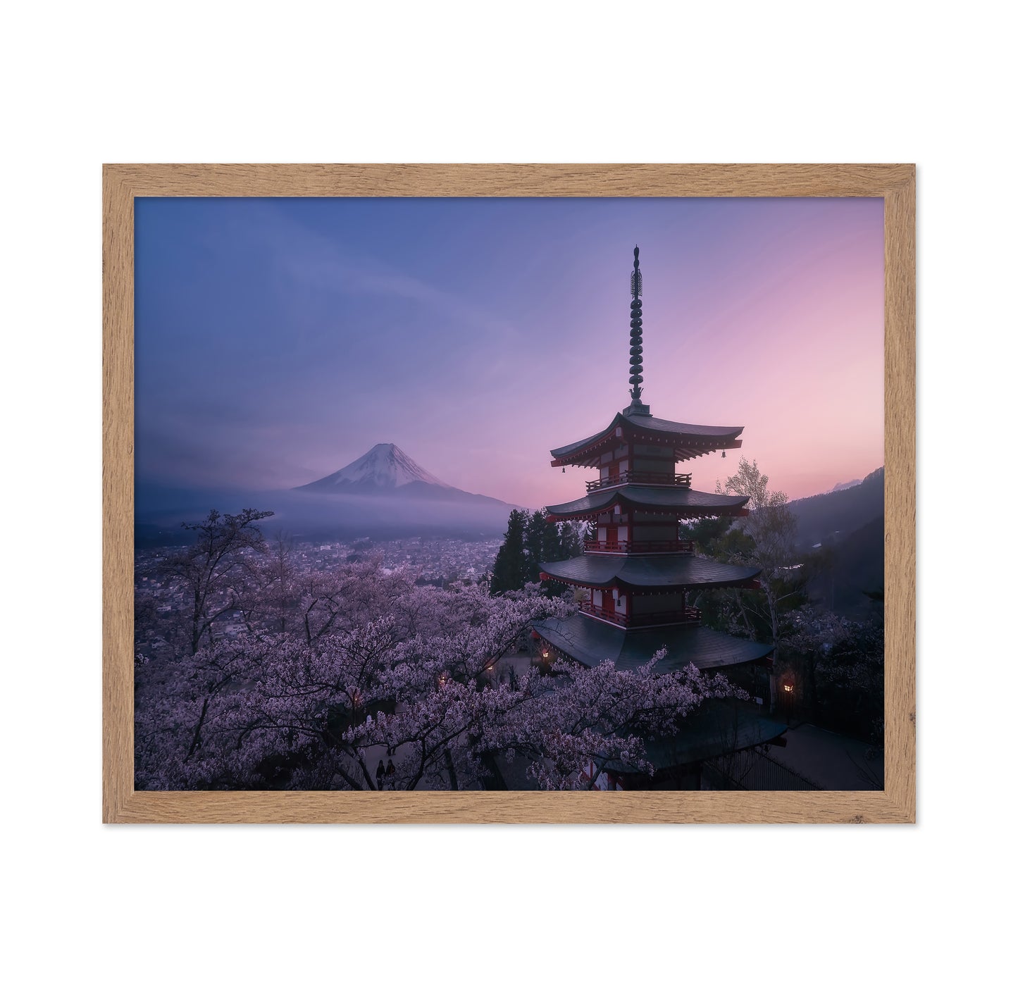 Chureito Pagoda with Mount Fuji
