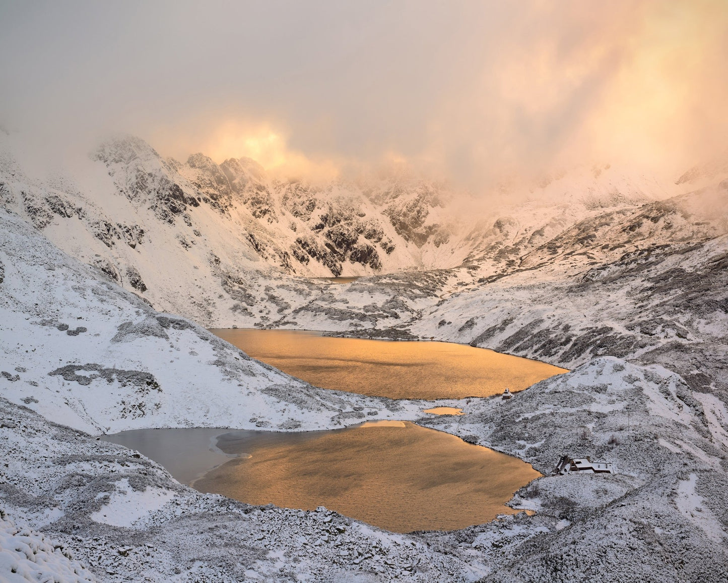 Golden Lakes in Winter
