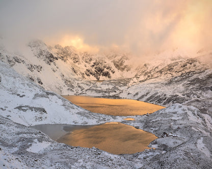 Golden Lakes in Winter