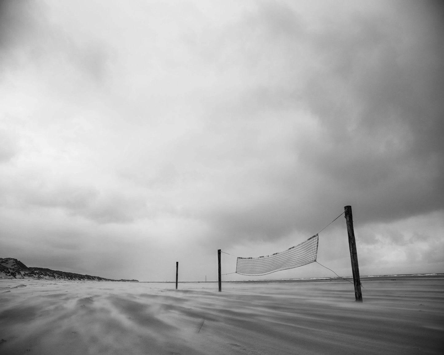 Lonely Beach Volleyball