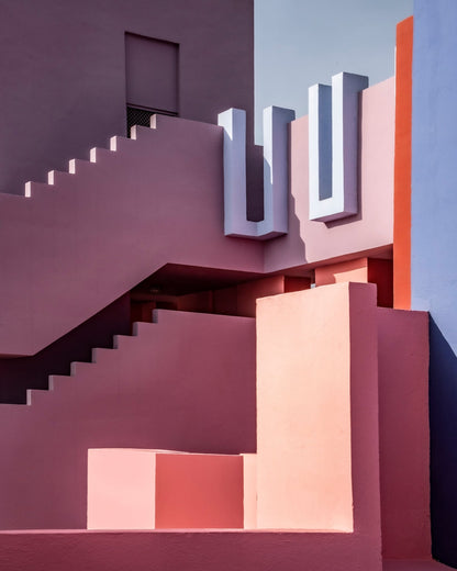 Pink Geometric Architecture