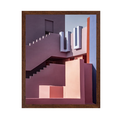 Pink Geometric Architecture