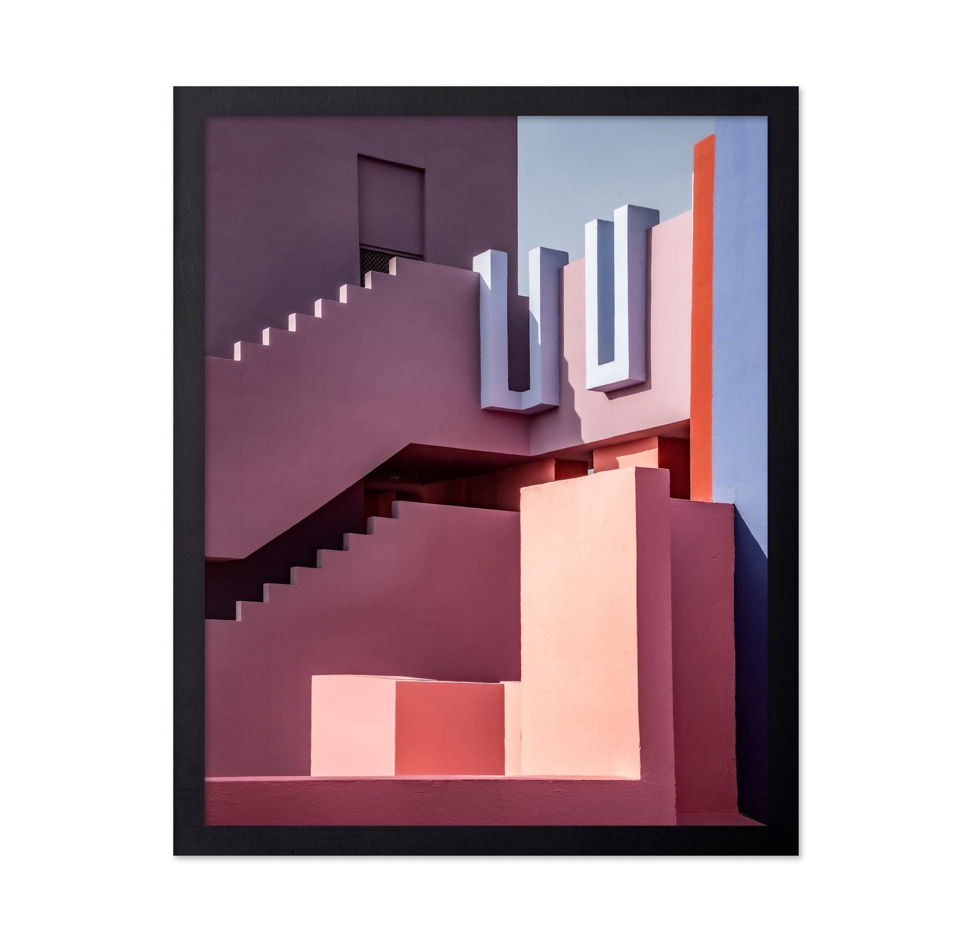 Pink Geometric Architecture