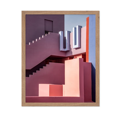 Pink Geometric Architecture
