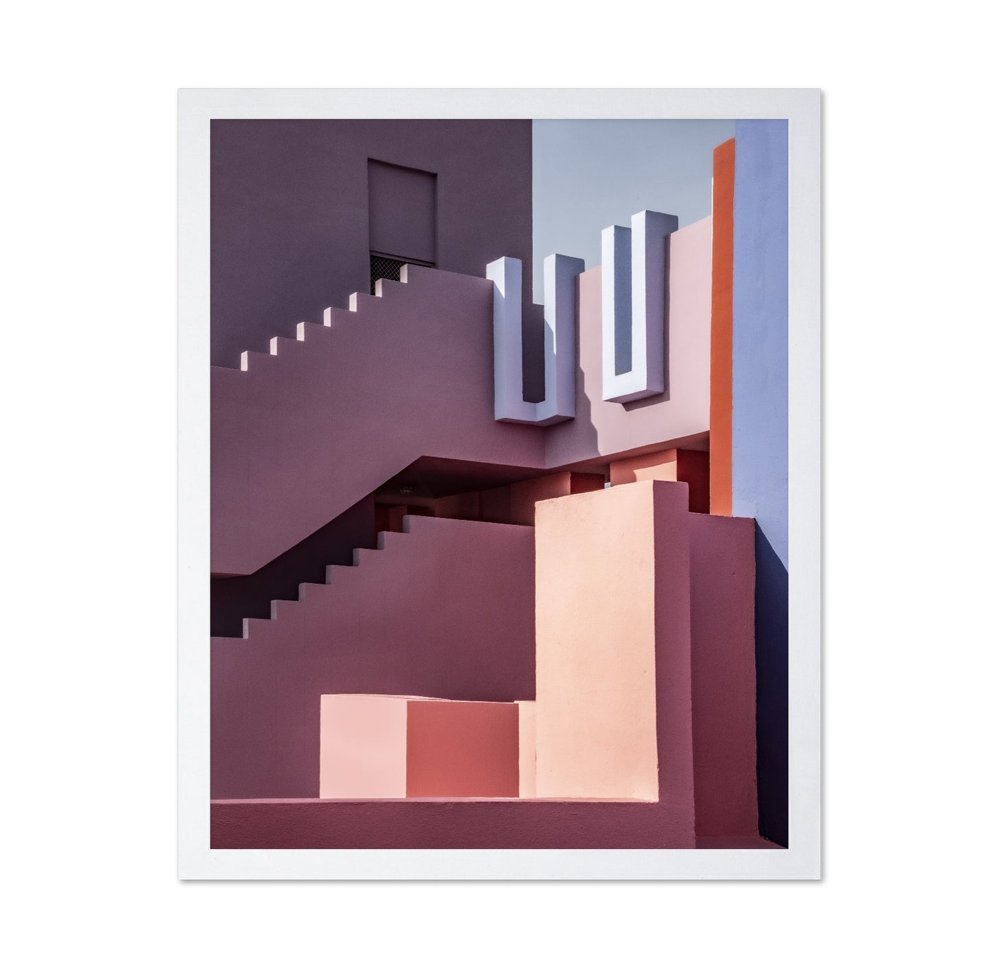 Pink Geometric Architecture