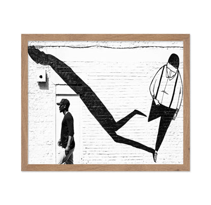 Street Art Shadow Figure