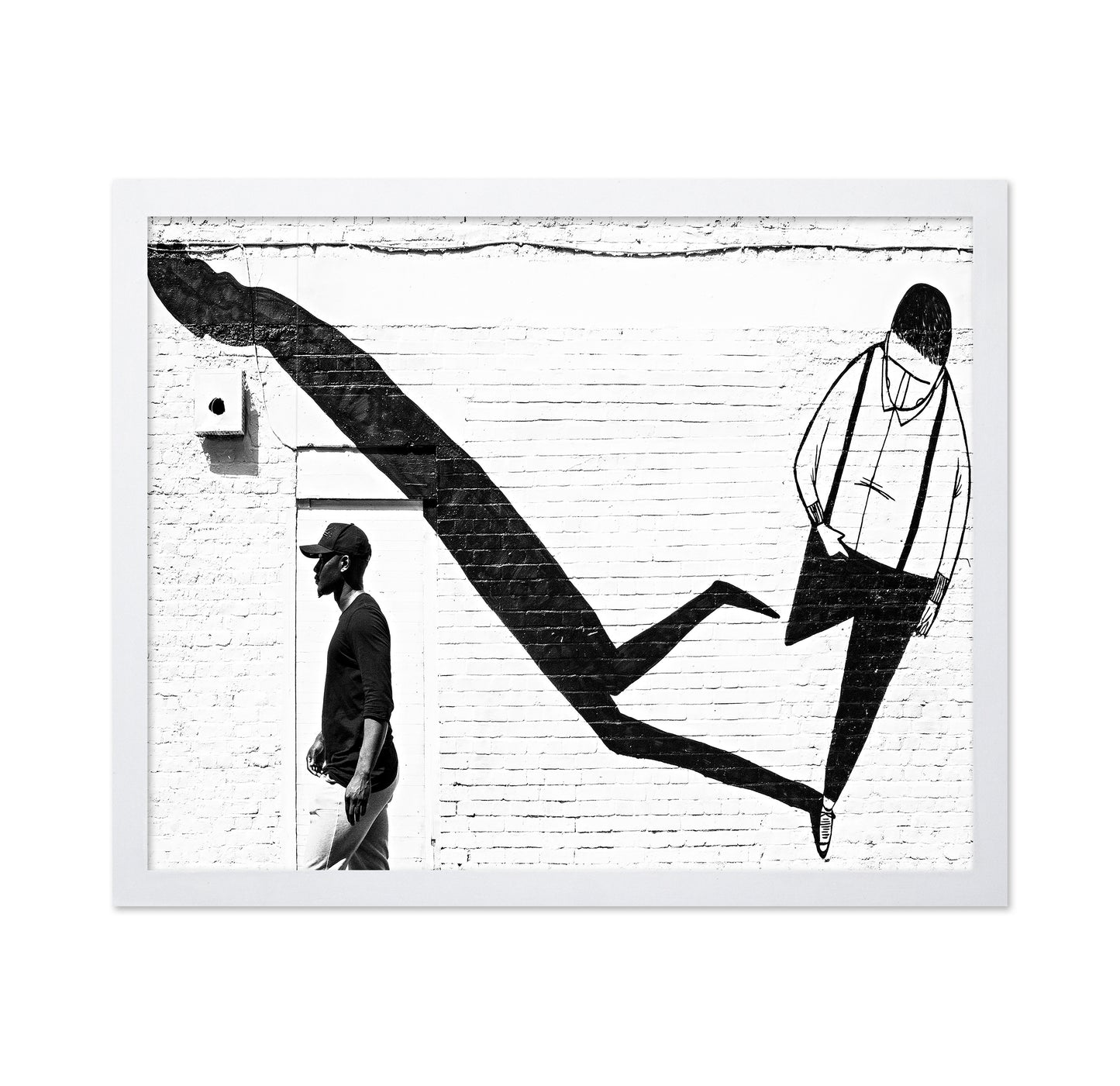 Street Art Shadow Figure