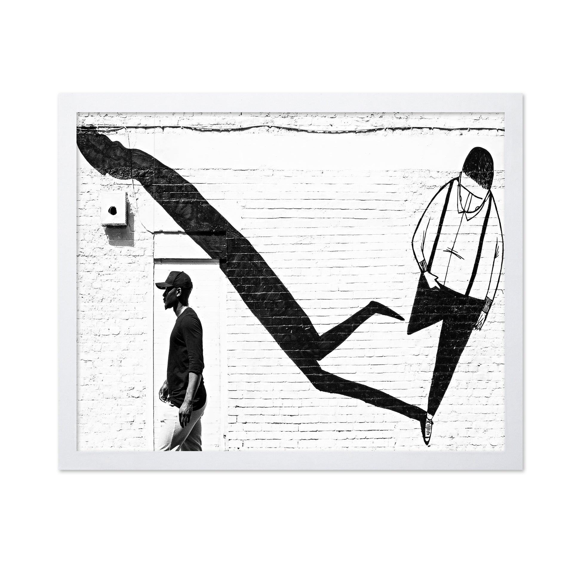 Street Art Shadow Figure