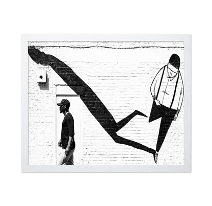 Street Art Shadow Figure