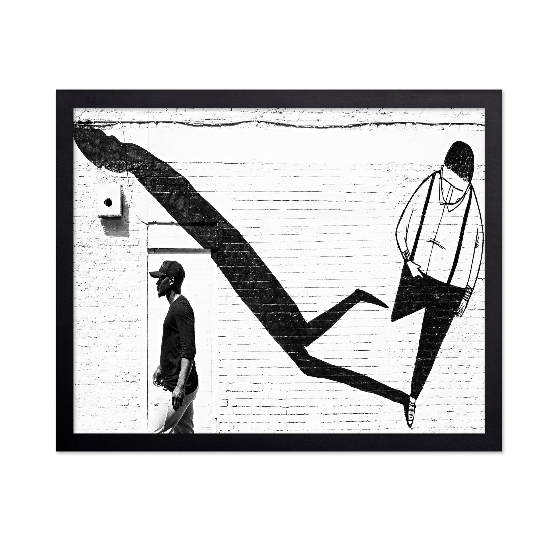 Street Art Shadow Figure