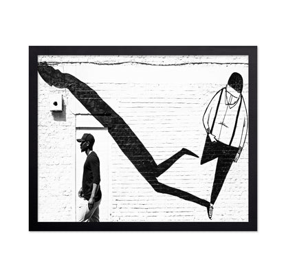 Street Art Shadow Figure