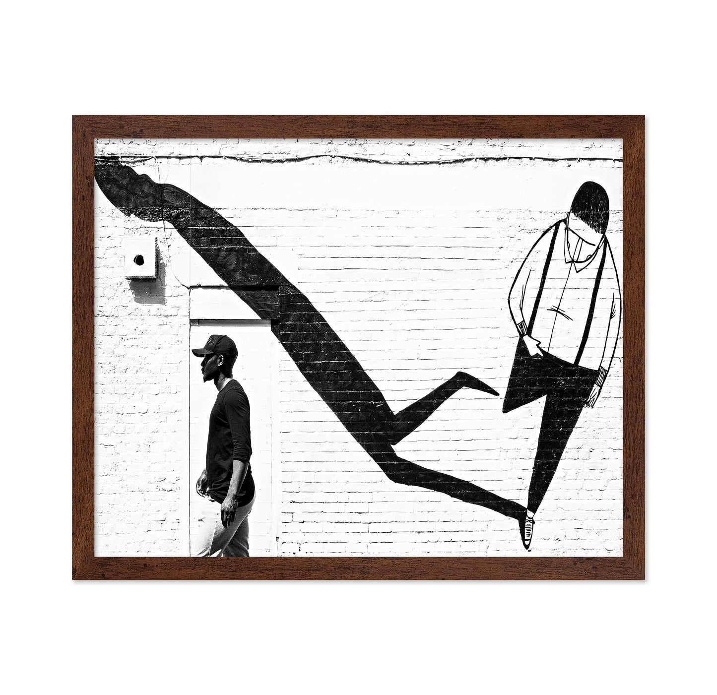 Street Art Shadow Figure