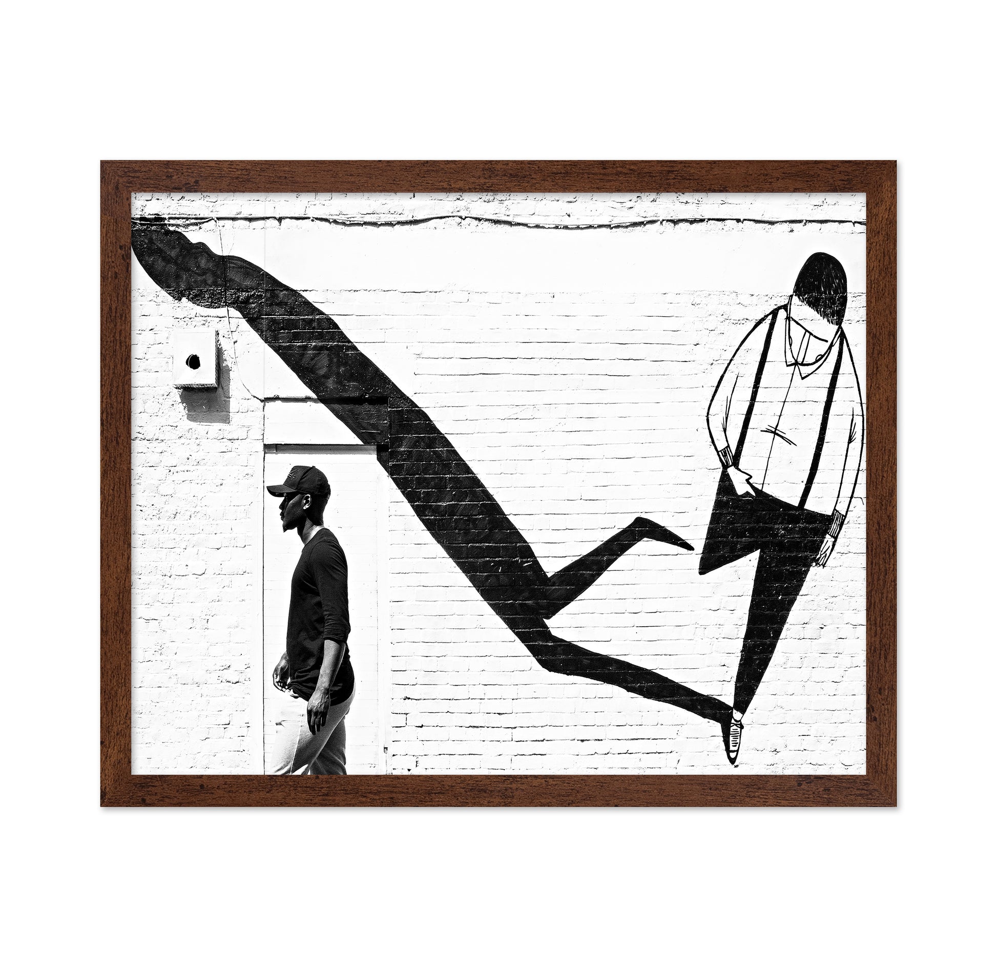 Street Art Shadow Figure