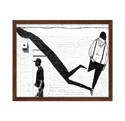 Street Art Shadow Figure