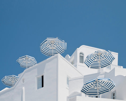 Blue And White Canopy