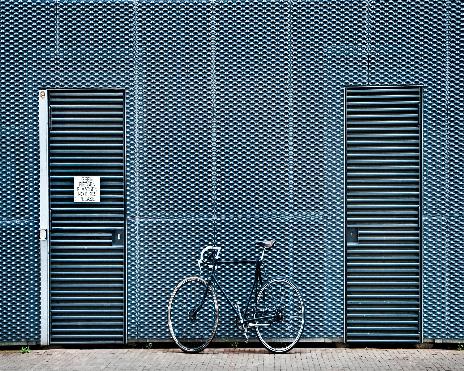 Blue Bicycle Wall