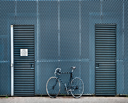 Blue Bicycle Wall