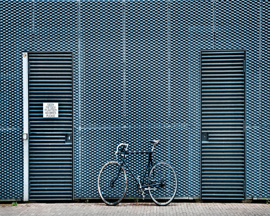 Blue Bicycle Wall