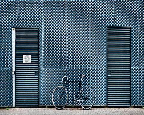 Blue Bicycle Wall