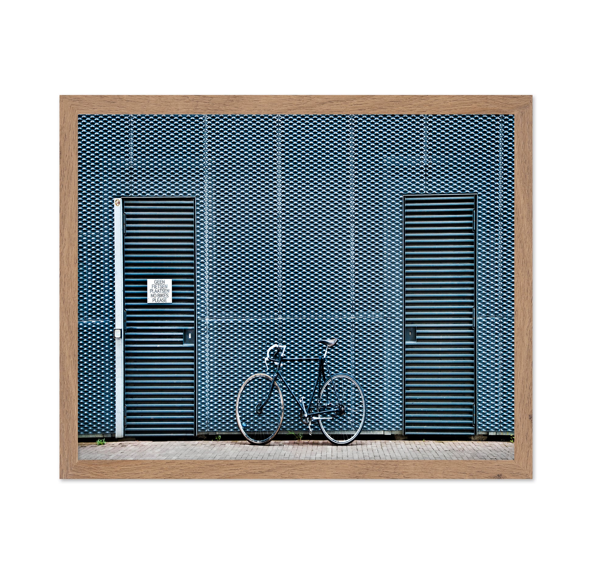 Blue Bicycle Wall