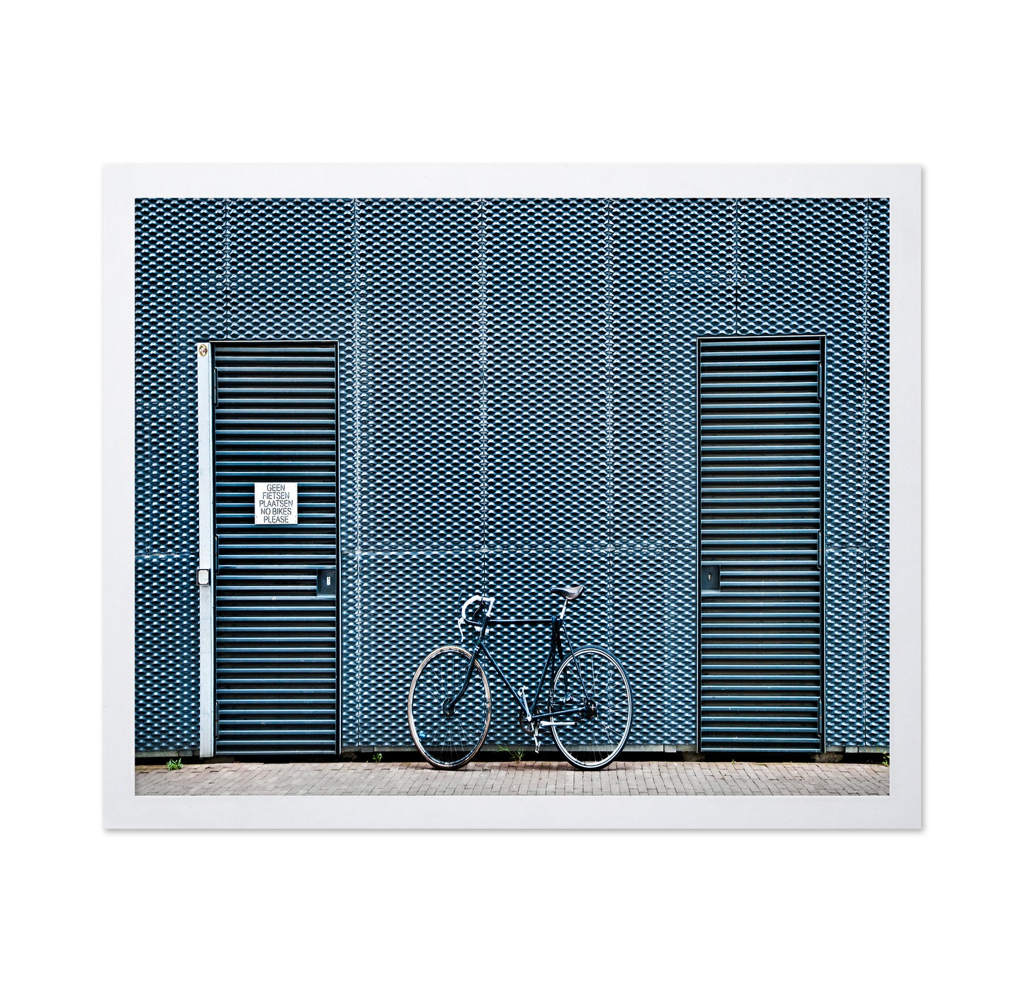 Blue Bicycle Wall