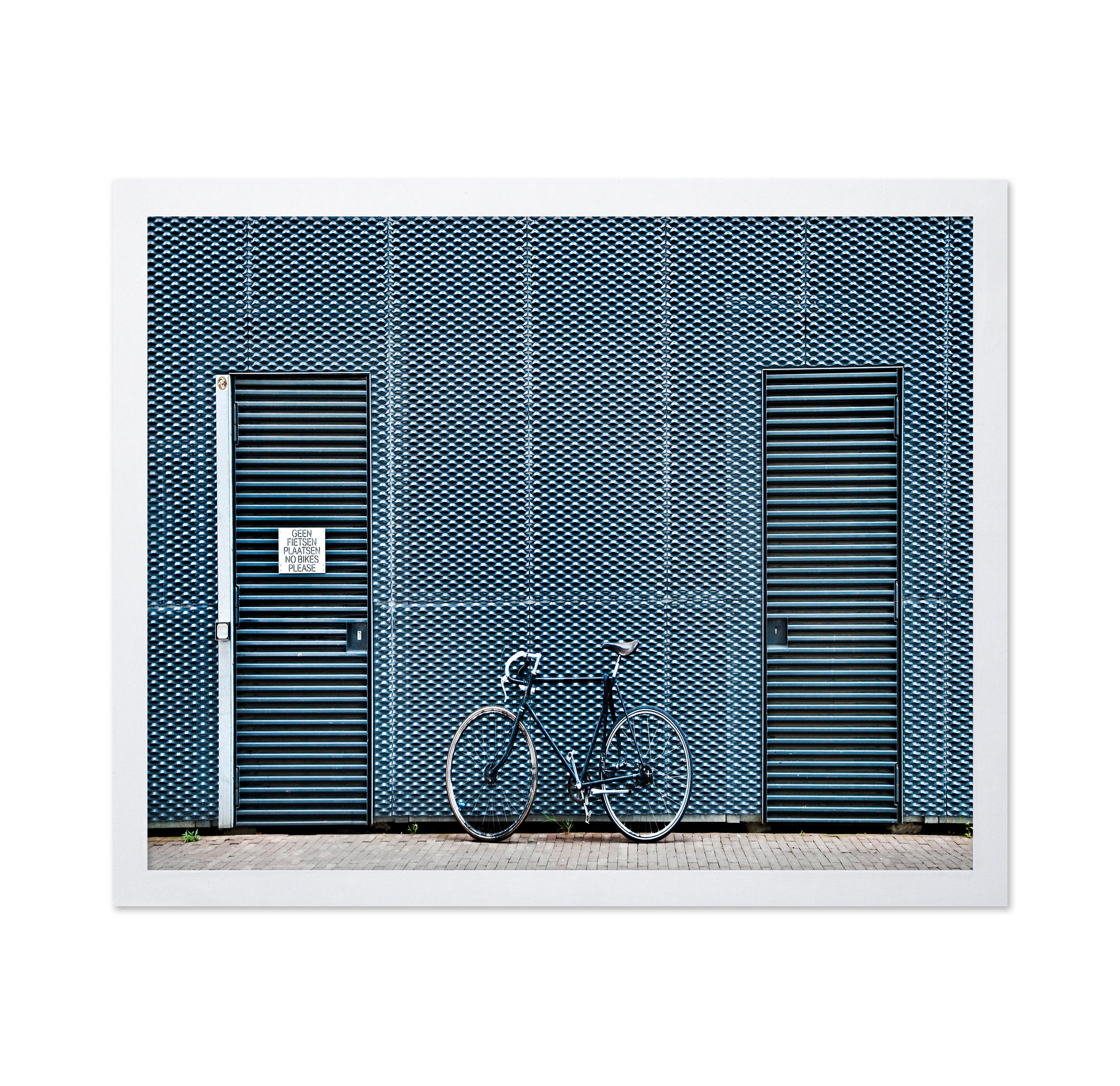 Blue Bicycle Wall