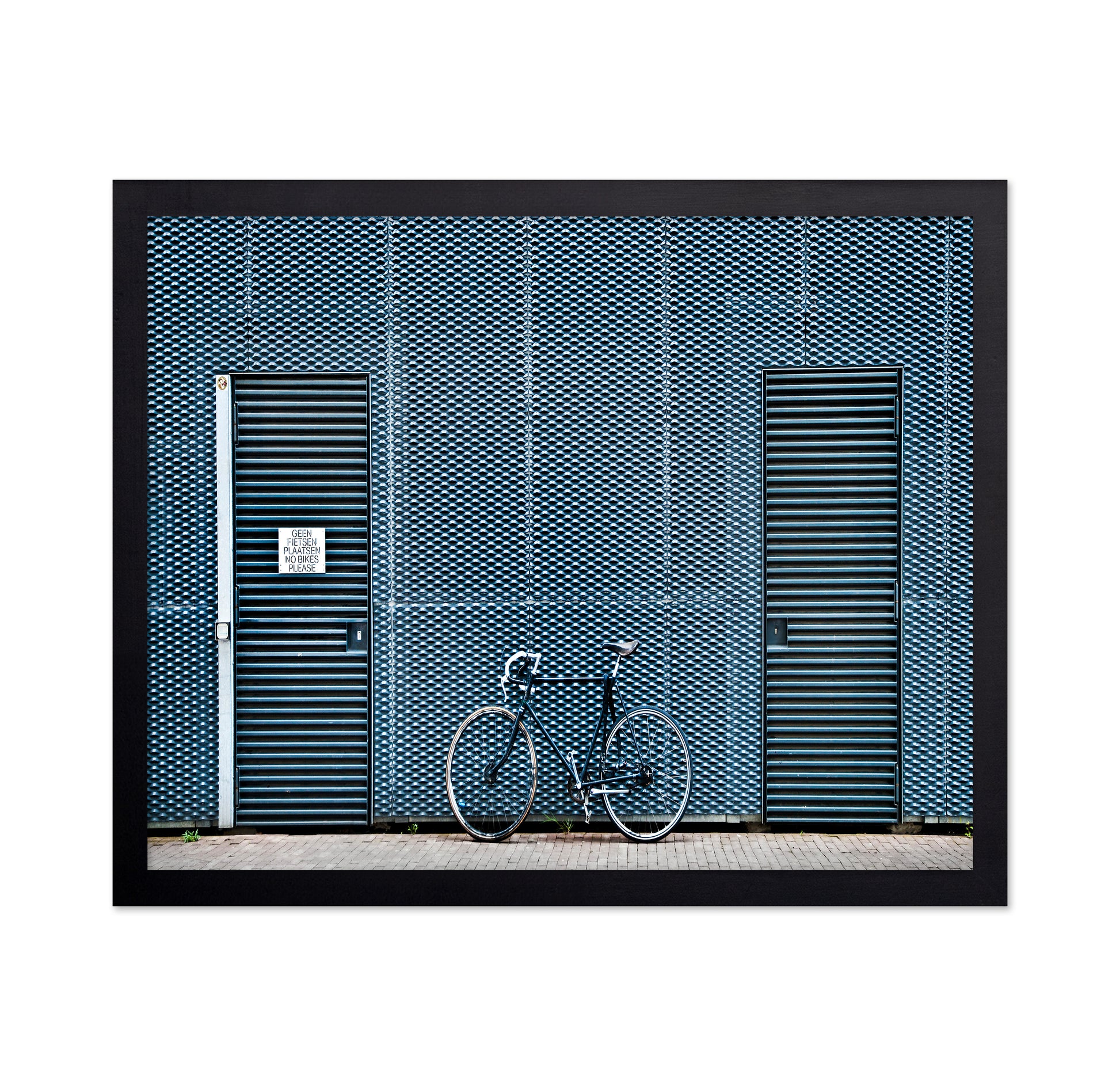 Blue Bicycle Wall