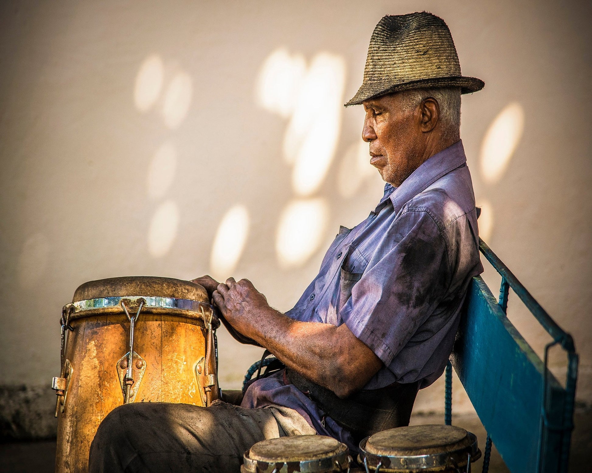 Street Drummer Portrait