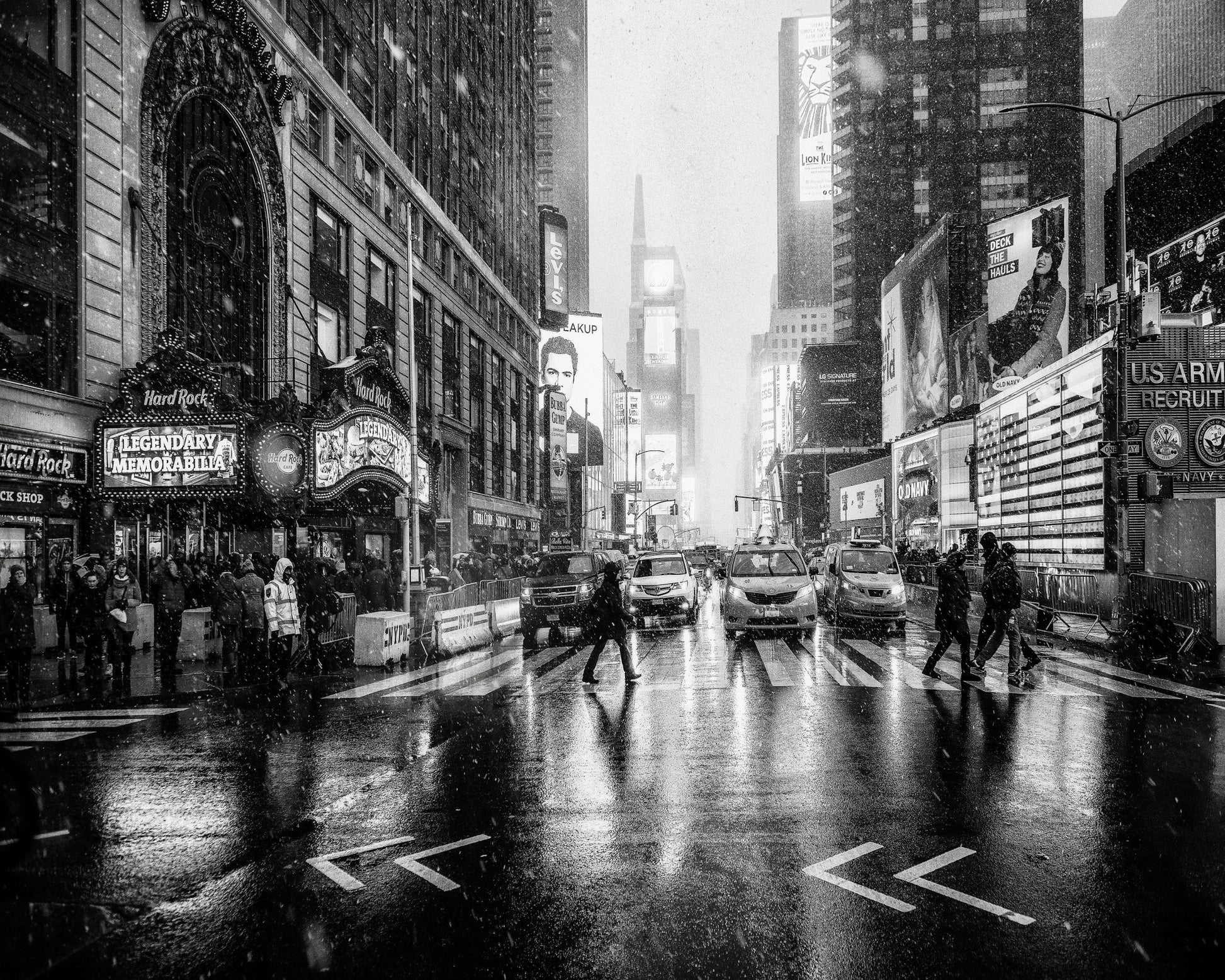 Snowy Times Square