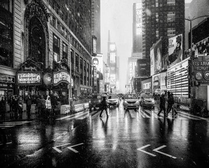 Snowy Times Square