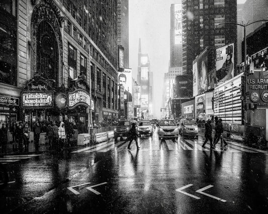 Snowy Times Square