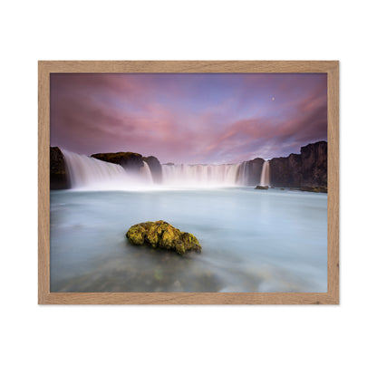 Godafoss and the Moon