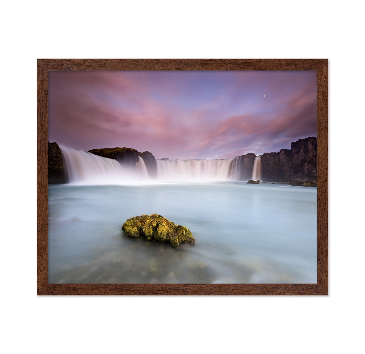Godafoss and the Moon