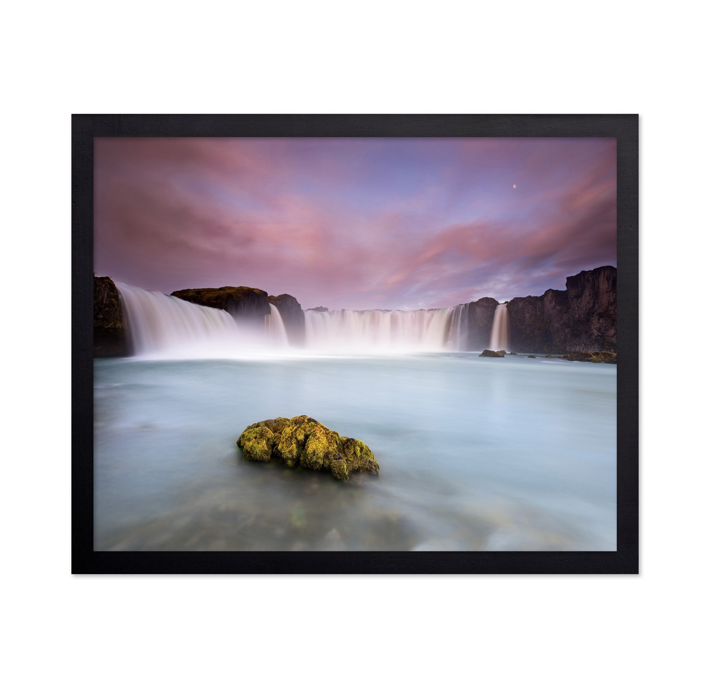 Godafoss and the Moon