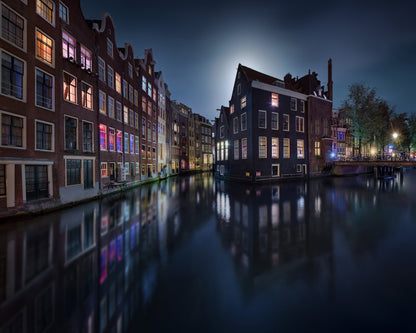 Moonlight over Amsterdam