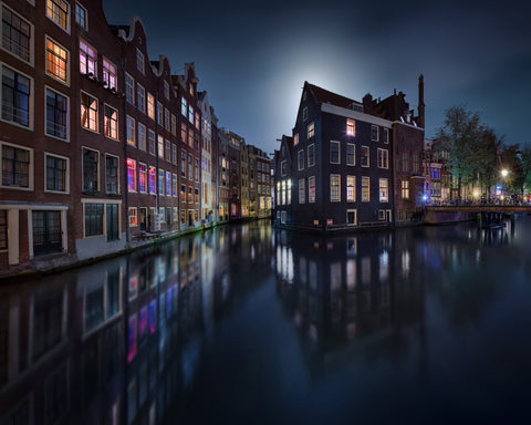 Moonlight over Amsterdam