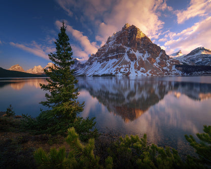 Sunset at Bow Lake