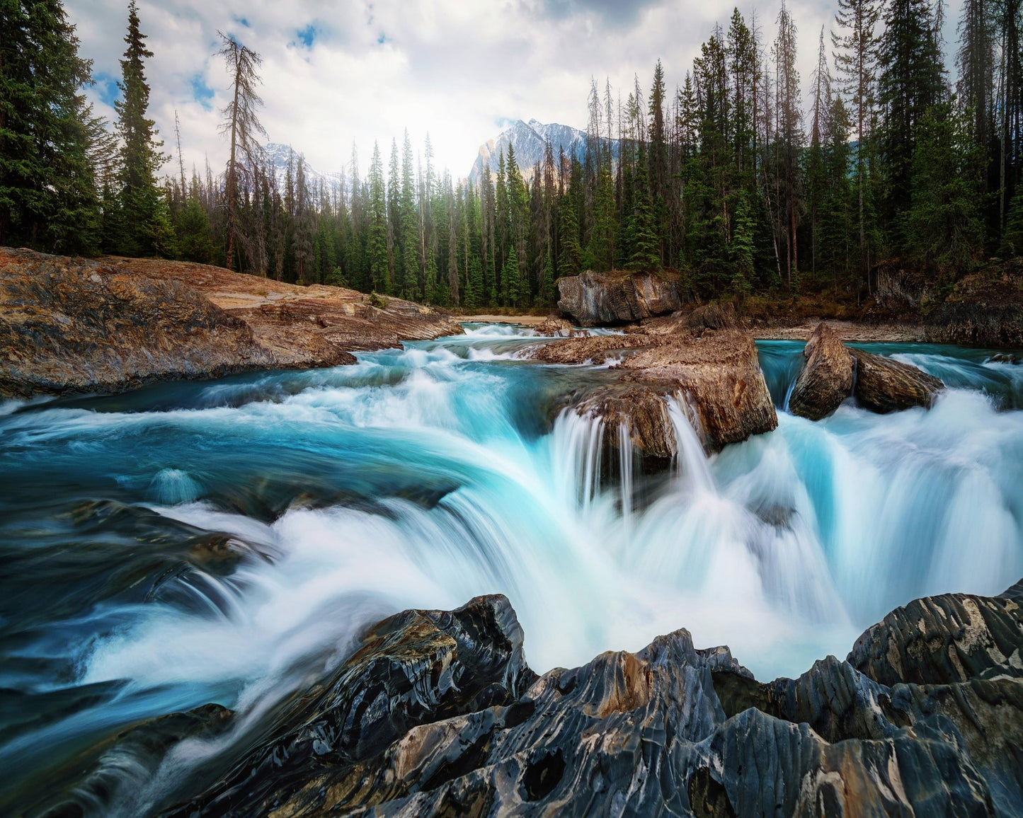 Water Stream On Rocks