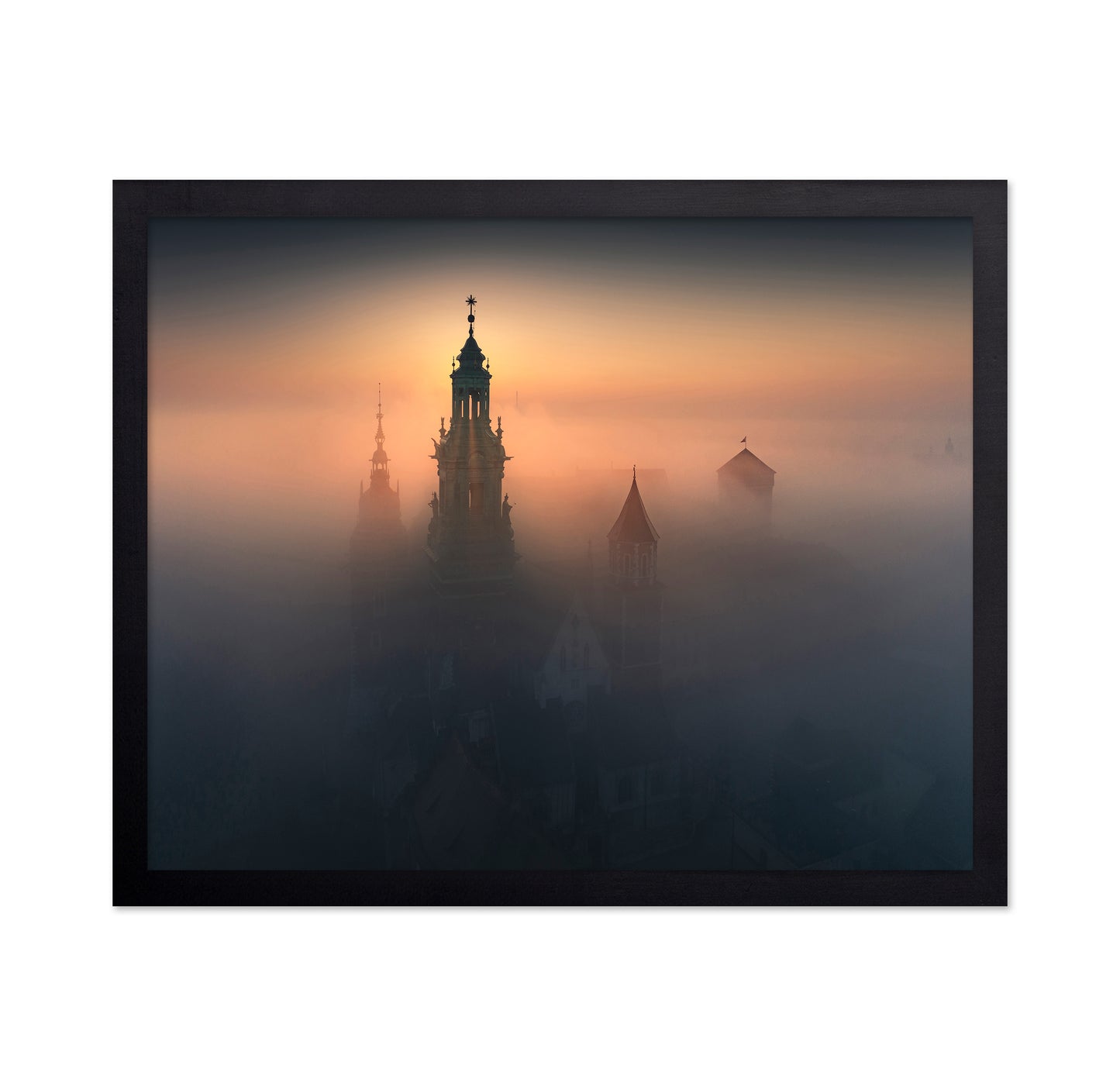 Foggy Krakow Church Palace