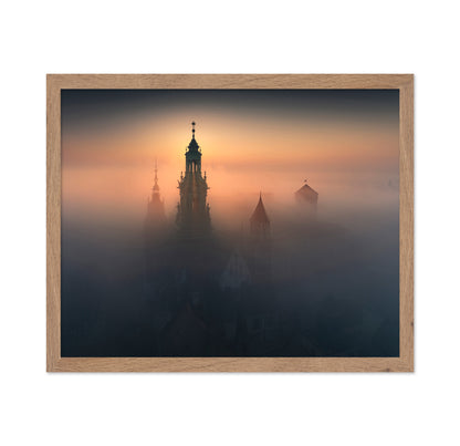 Foggy Krakow Church Palace