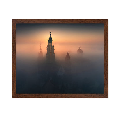 Foggy Krakow Church Palace