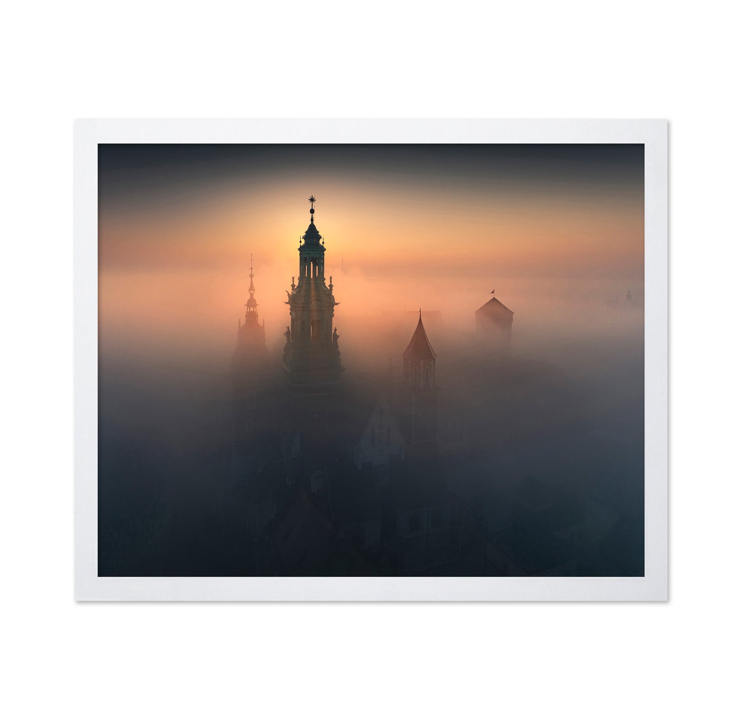 Foggy Krakow Church Palace